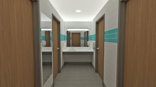 residence hall restrooms