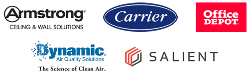 Armstrong, Carrier, Office Depot, Dynamic Air Quality Solutions, Salient