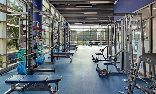 The University of Saint Joseph weight gym