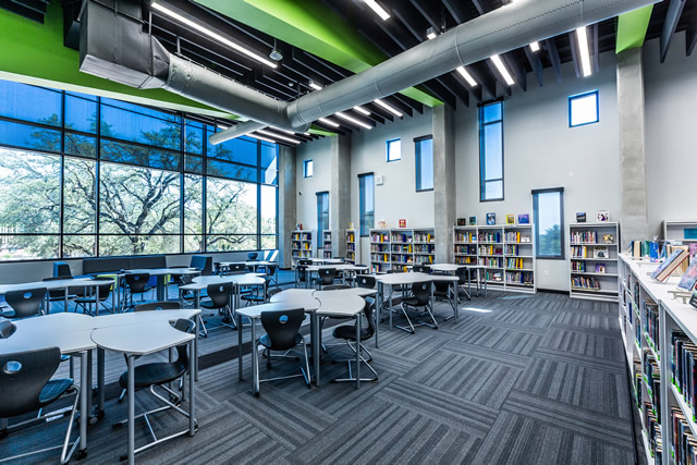 Irma Marsh Middle School library