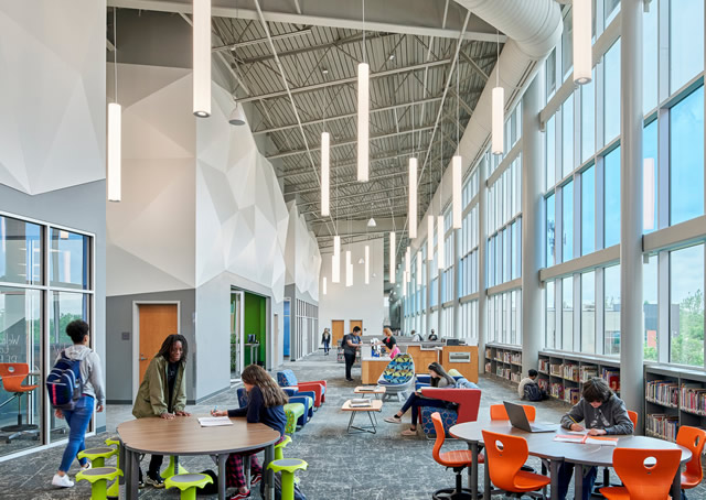 James L. Capps Middle School library