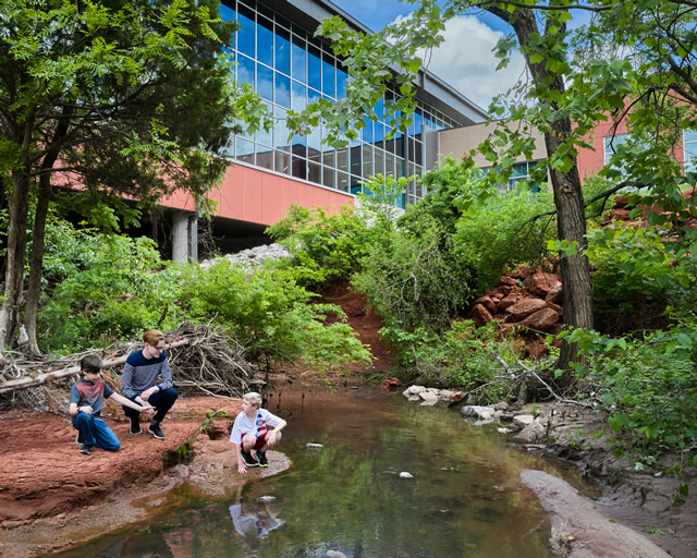 James L. Capps Middle School exterior nature playground