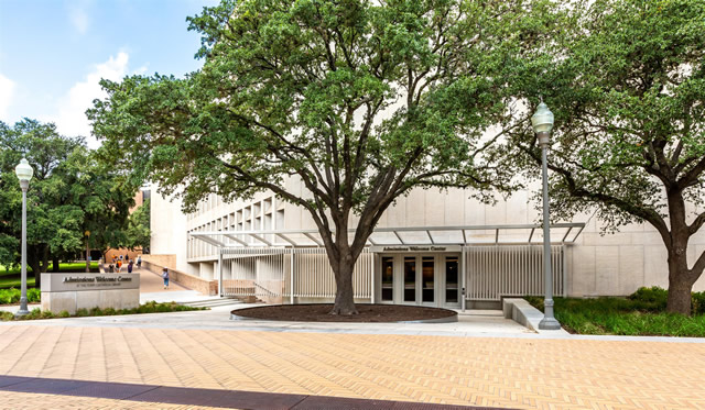 University of Texas at Austin Texas Welcome Center entrance