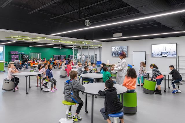 The Berkner STEM Exploration Center features flexible and adaptable spaces. 