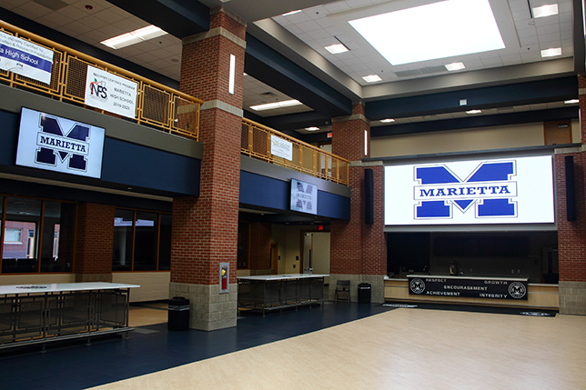 Marietta High School LG Digital Displays