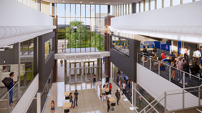 Kent State Aeronautics and Engineering Building Atrium