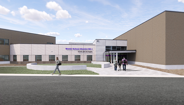 Walsh PK12 School Rendering