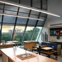 Draper custom motorized shade system