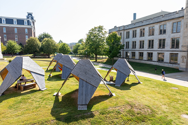 U Arkansas Cross-Laminated Timber Pavilions