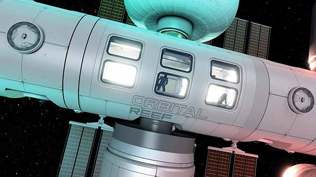 Orbital Reef space station rendering