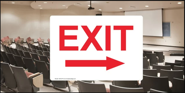 Exit sign